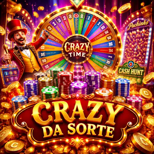 Roda do Crazy Time em um game show ao vivo