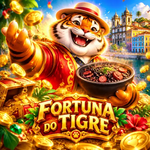 Captura da tela de demonstração do Fortune Tiger com fichas virtuais